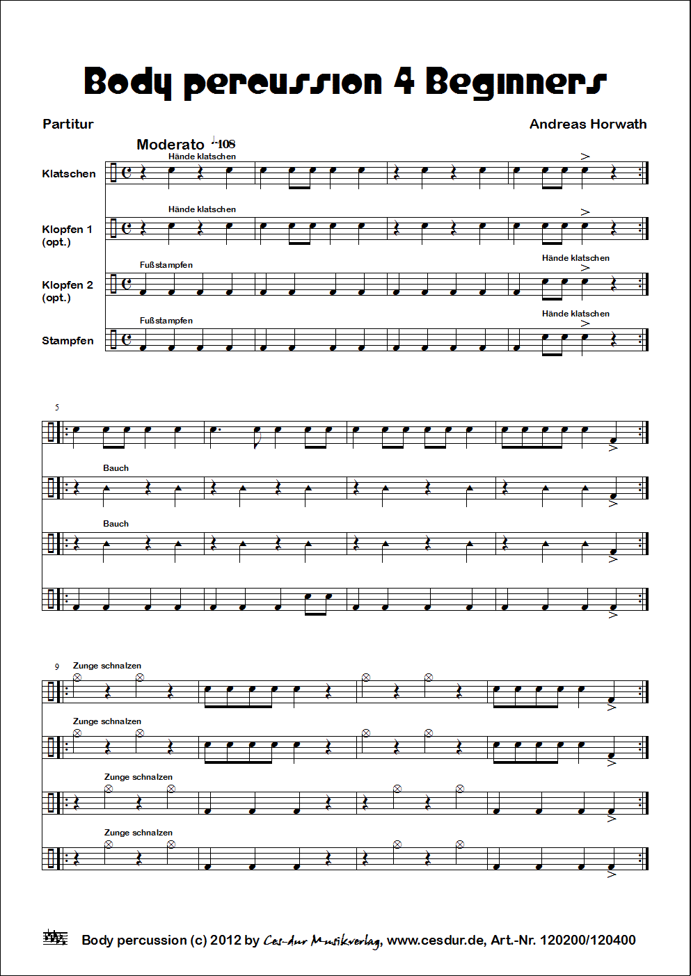 Body percussion 4 Beginners CESDUR.DE